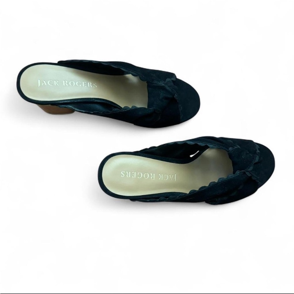 NIB Jack Rogers—Black Suede Mules - Picture 4 of 7